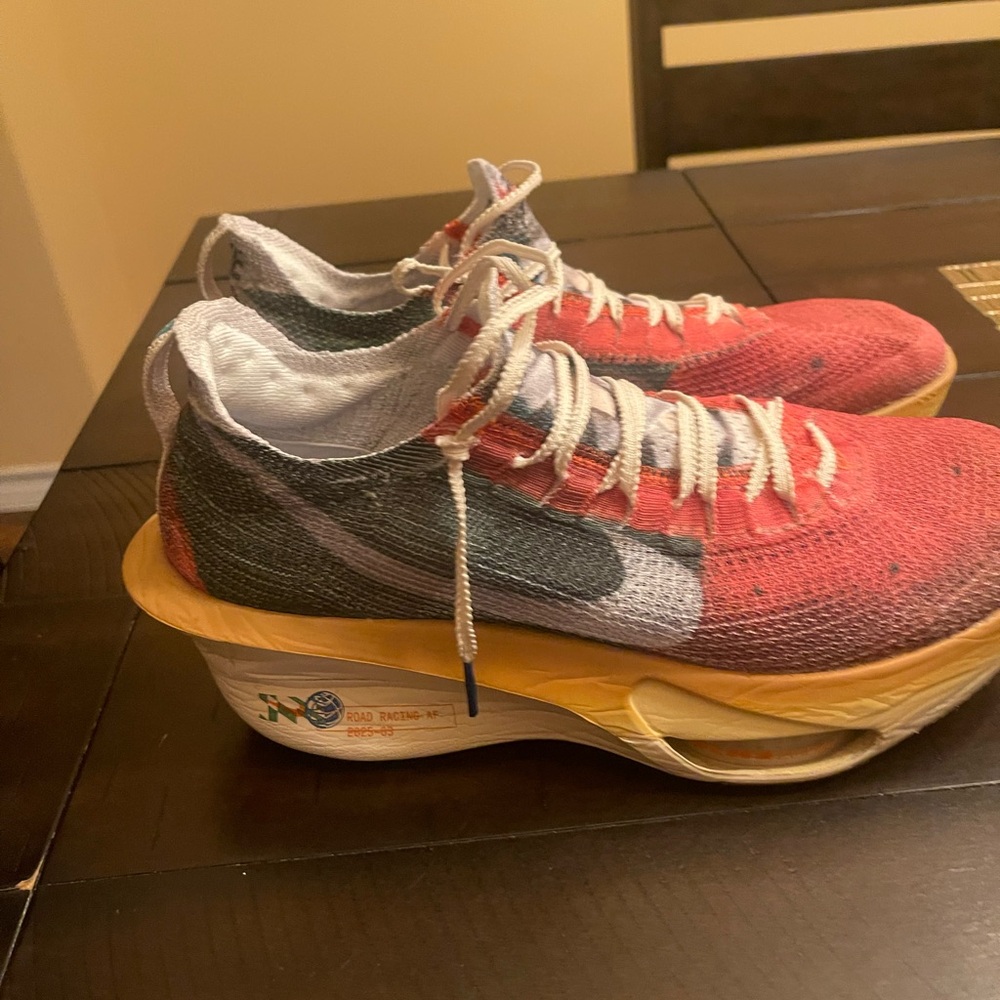 Nike Red and Gold Athletic Sneakers 17 miles only